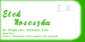 elek moseszku business card